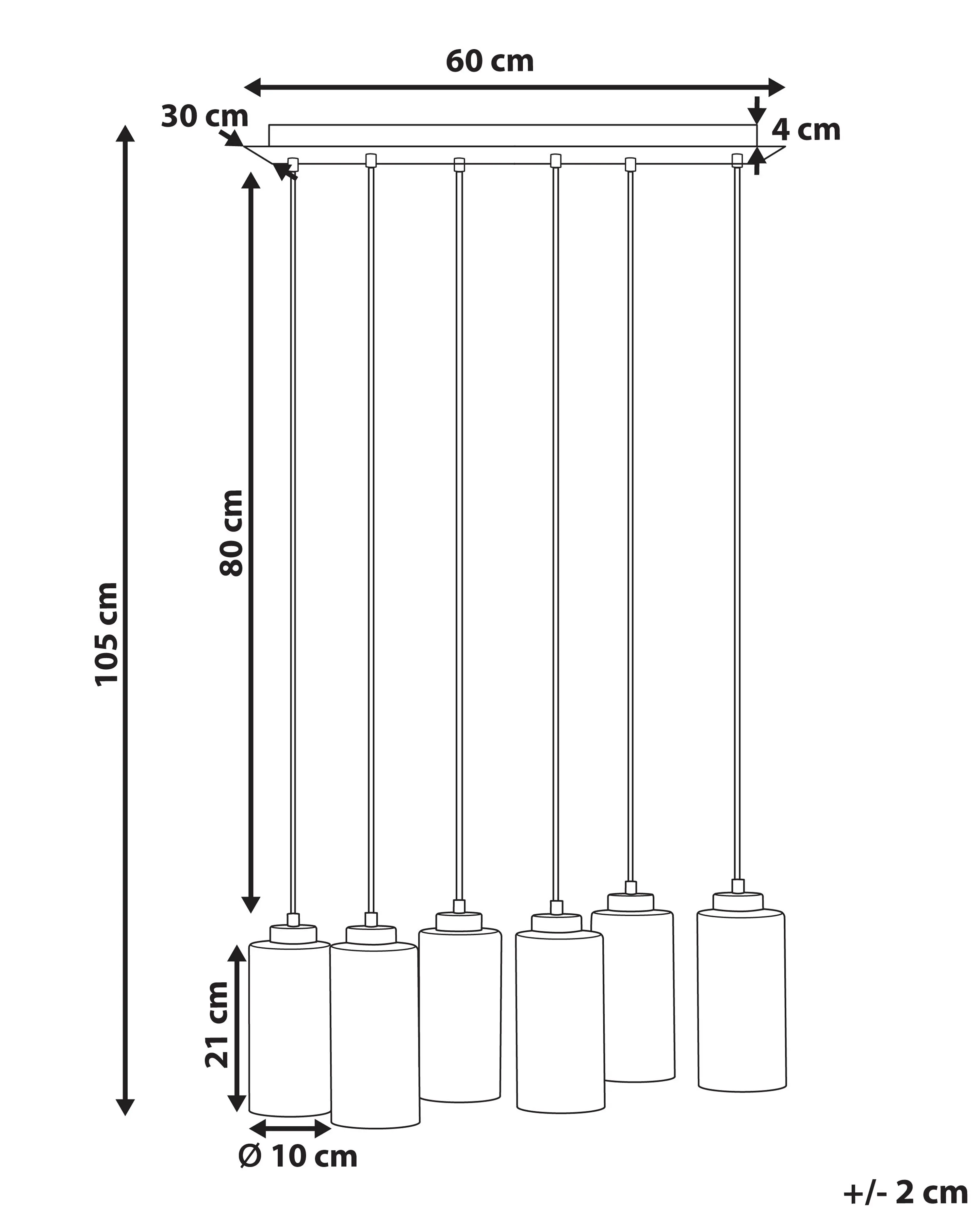 Hanglamp PURIRI Glas Grijs
