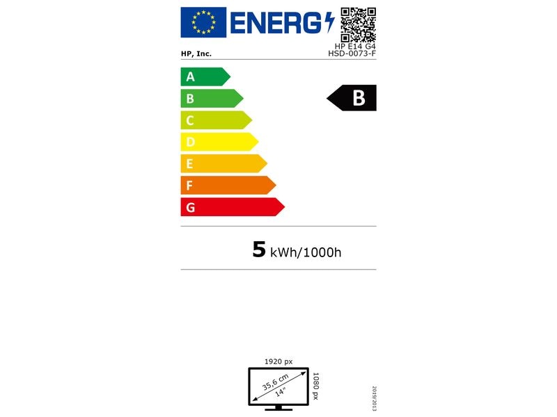 HP Portabler Monitor E14 G4 Transportabler 14-Zoll-Bildschirm im ultraleichten Design mit Full-HD-Auflösung und hoher Helligkeit ideal für unterwegs