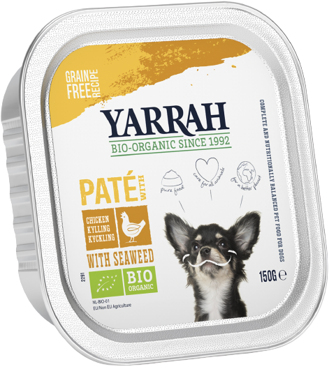 Yarrah Hondenvoer Pate met Kip Bio 150G