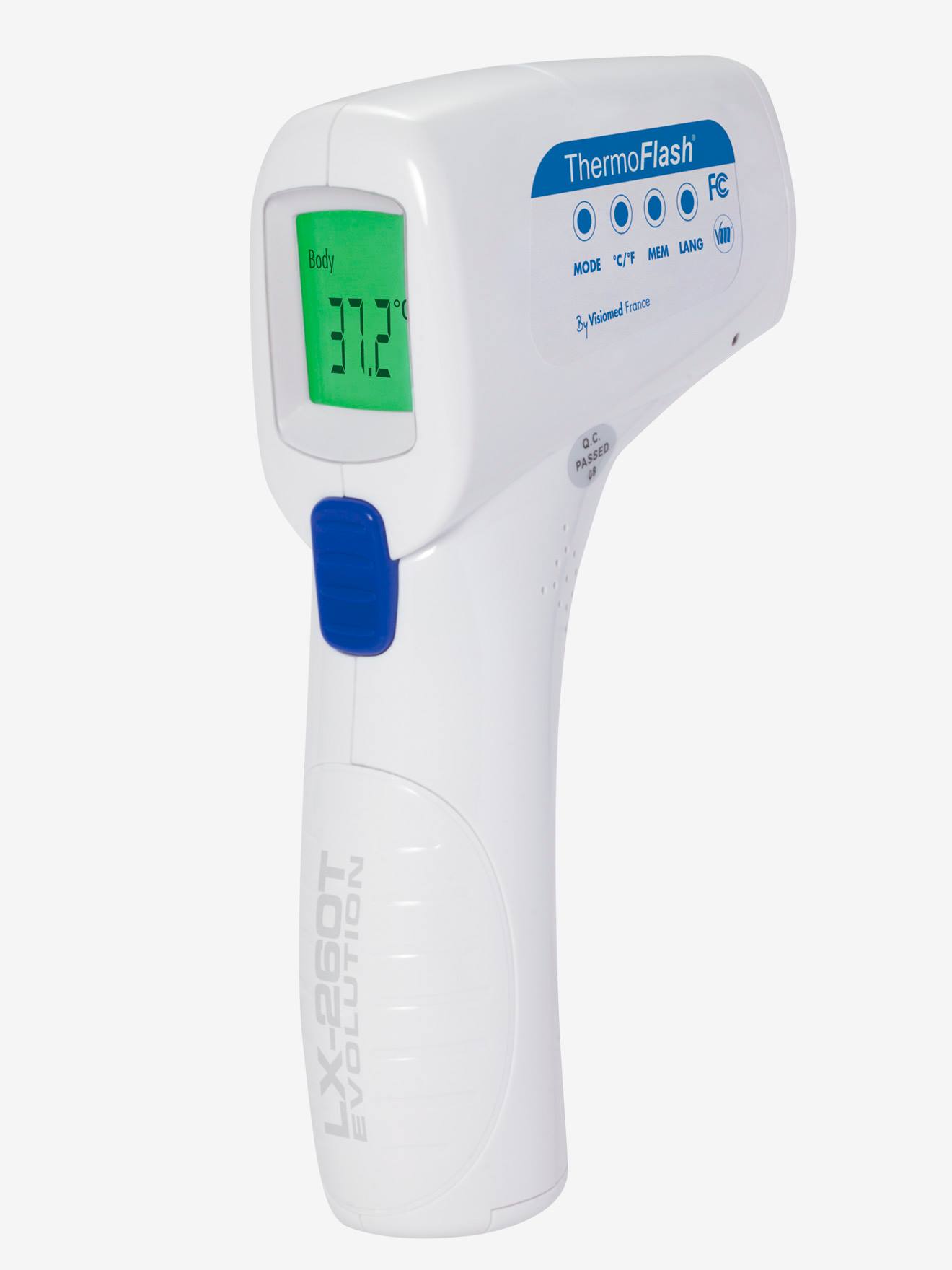 Termômetro sem contato BIOSYNEX BABY ThermoFlash® LX-260TE Evolution, branco liso médio