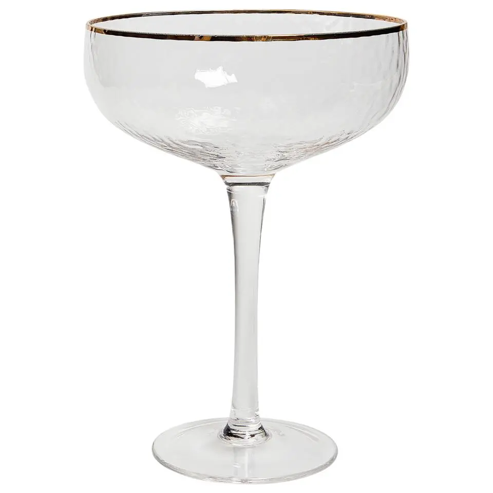 TOPAZ - Champagnecoupe set van 4 - Goud - Glas