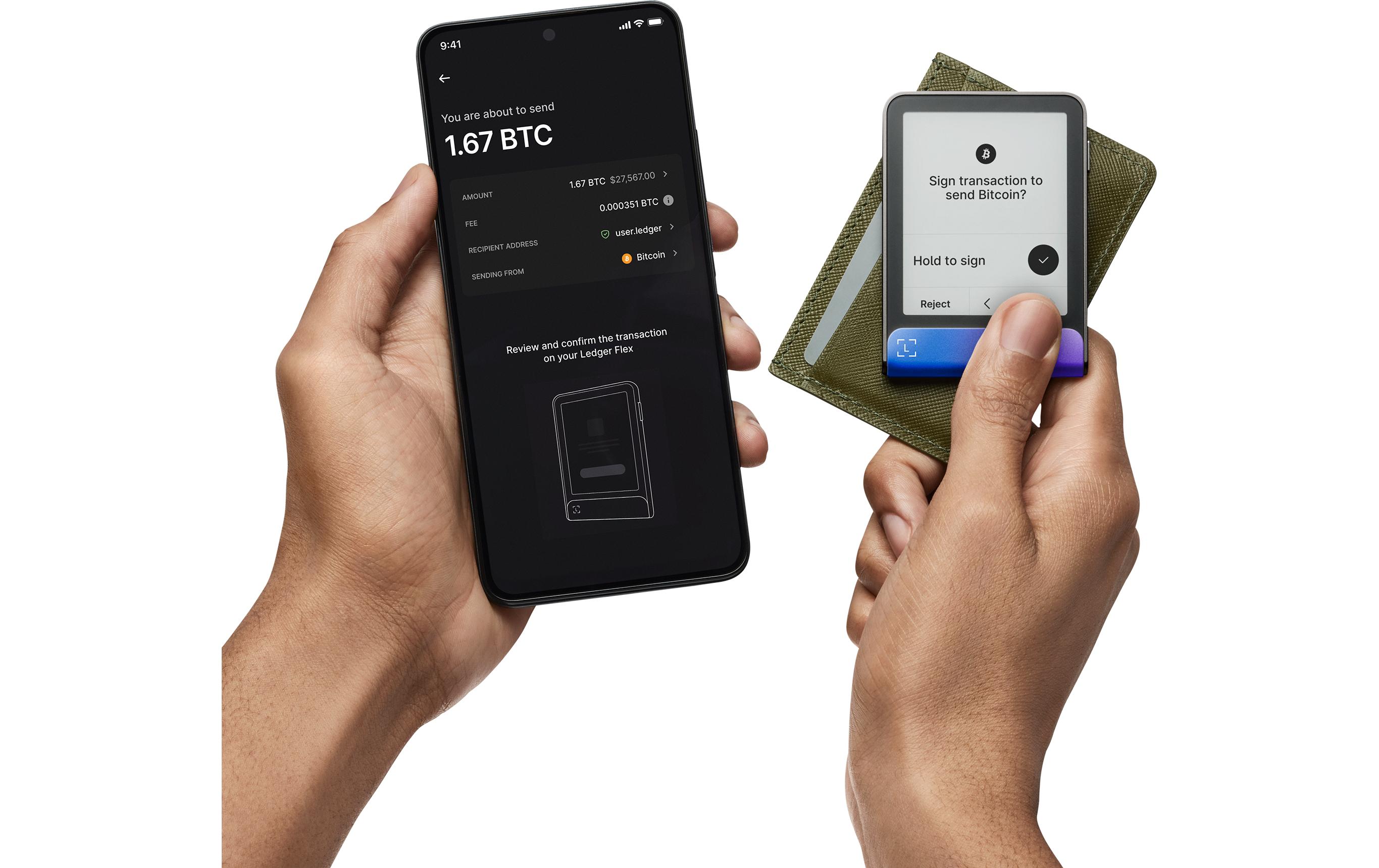 Flex Neptune Blue<br>Hardware-Wallet für Schutz digitaler Vermögenswerte inkl. Recovery Key