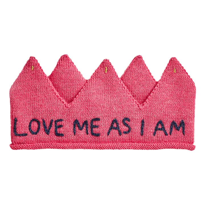 Oeuf NYC Bandeau Baby Alpaga Brodé Main | Rose
