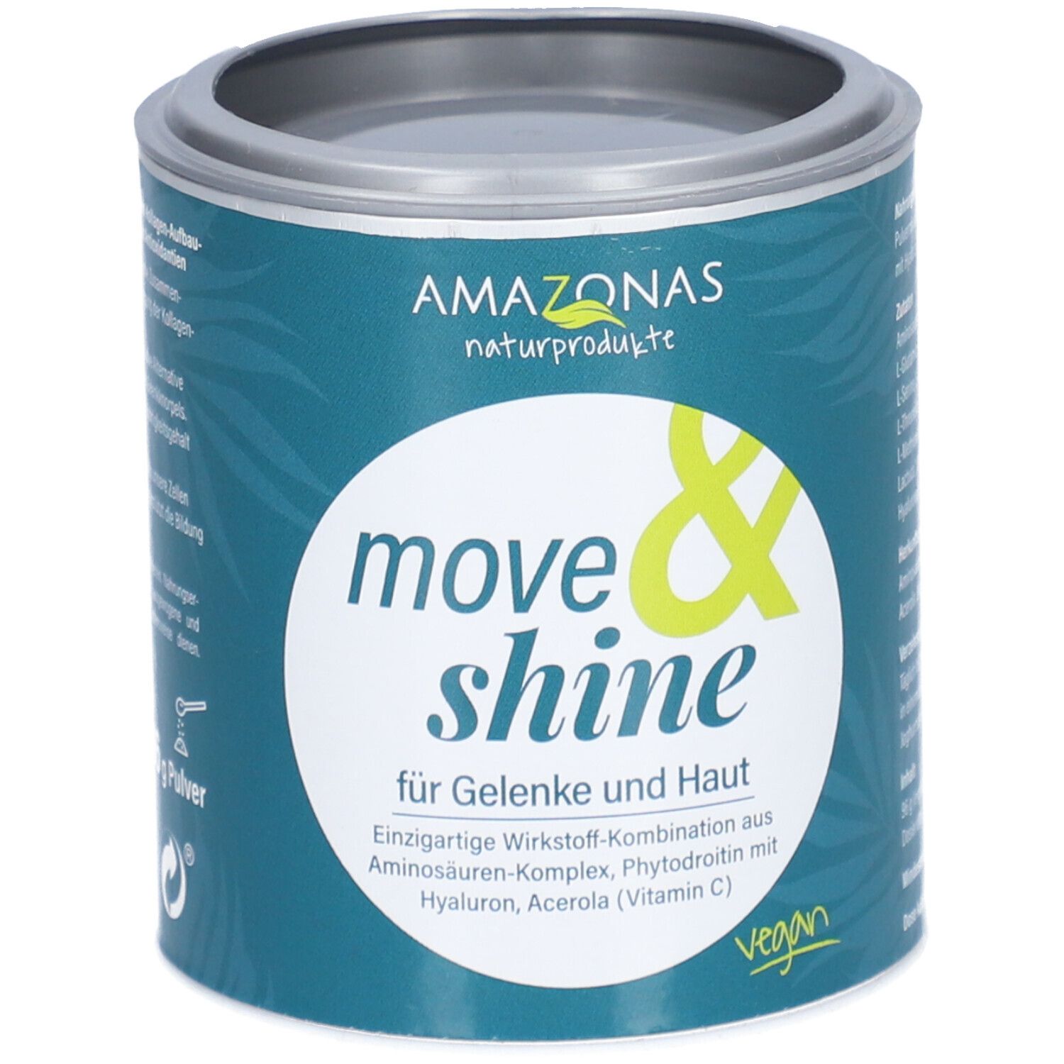AMAZONAS move&shine Kollagen Aufbauprodukt vegan für Haut und Gelenke