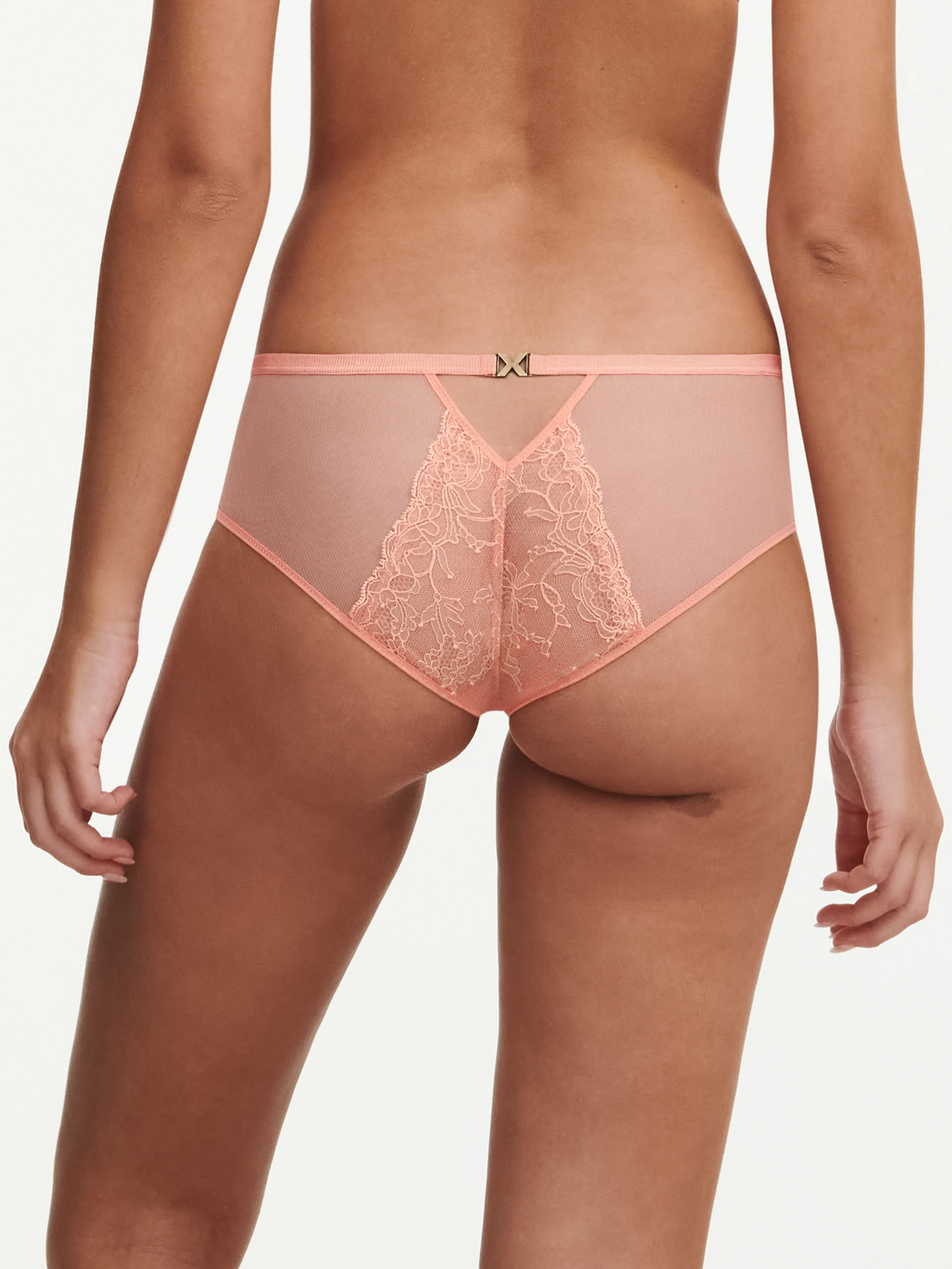 TXTURE - Shorty avec dentelle de leavers | Orange