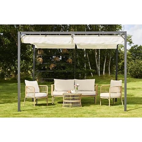 Bali pergola alu stel 3x3meter - antracite