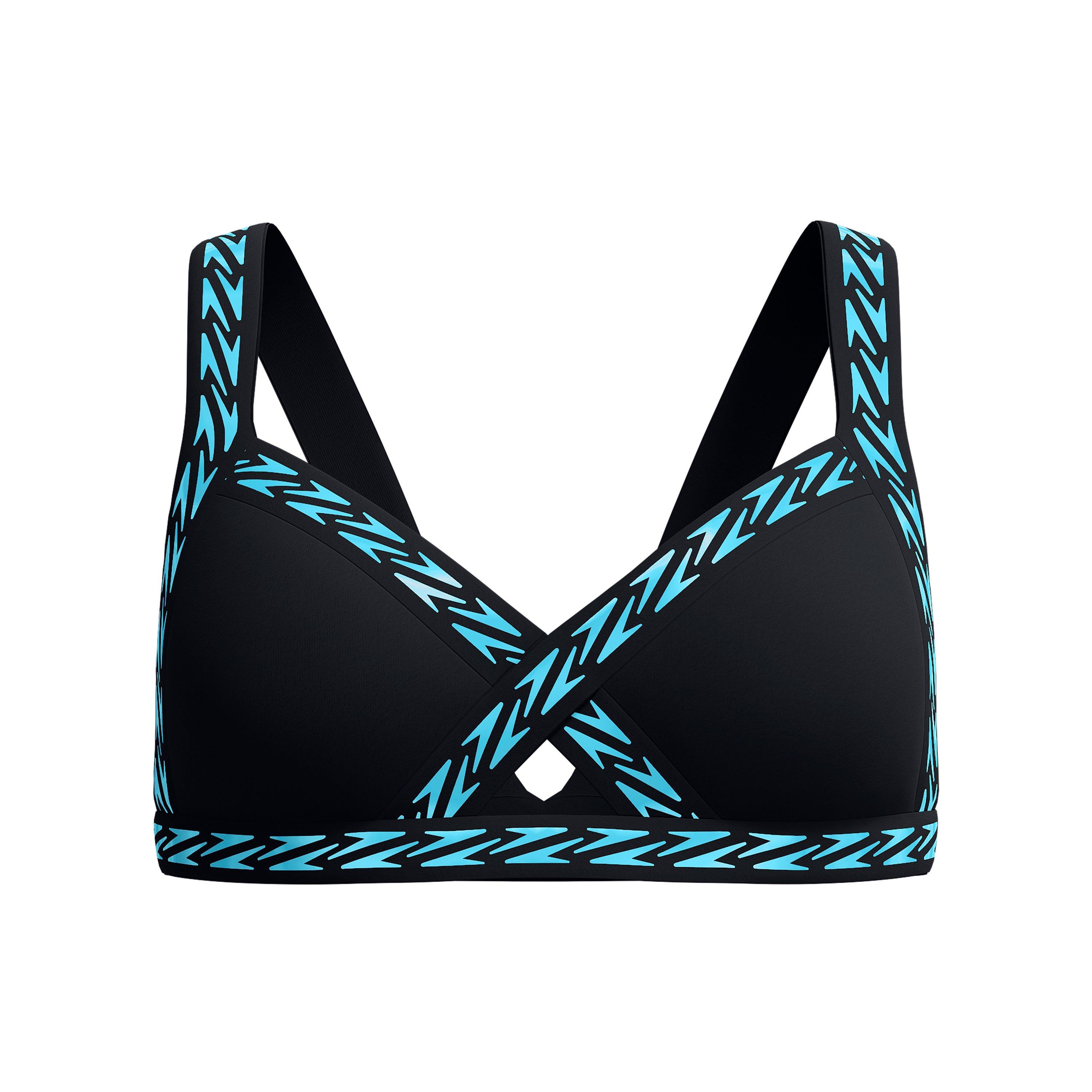 Speedo Solid Logo Elastic Cross Front Top