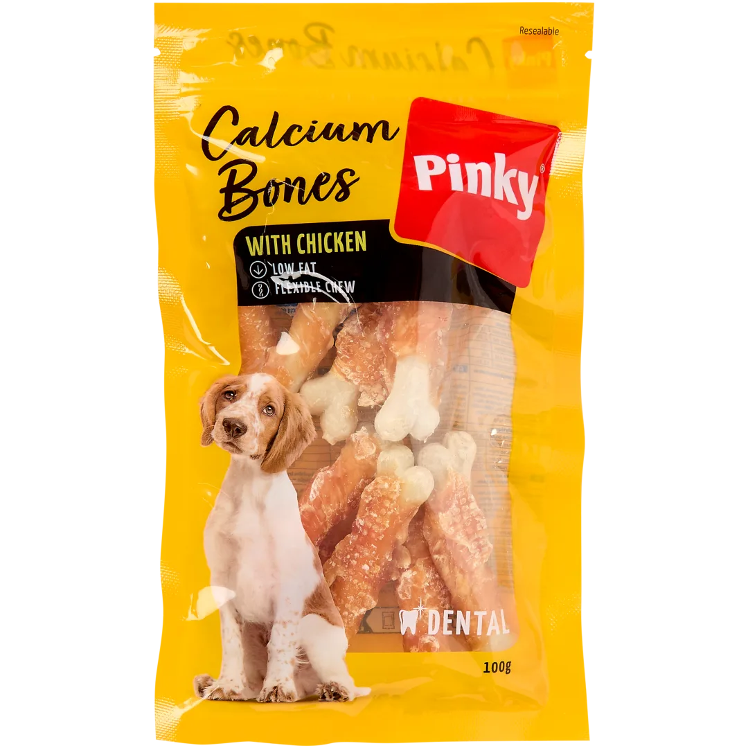 Friandises pour chien Pinky Calcium Bones