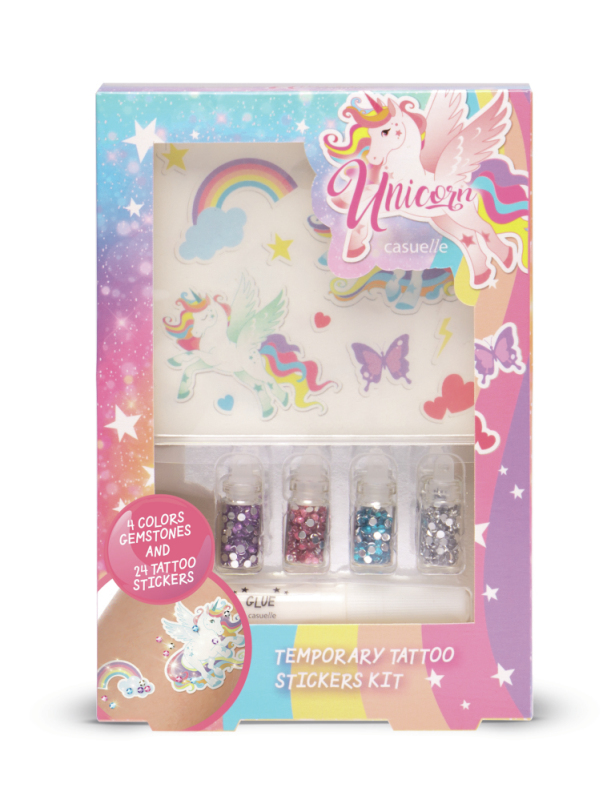 Casuelle Gset unicorn tatoo 1stuk