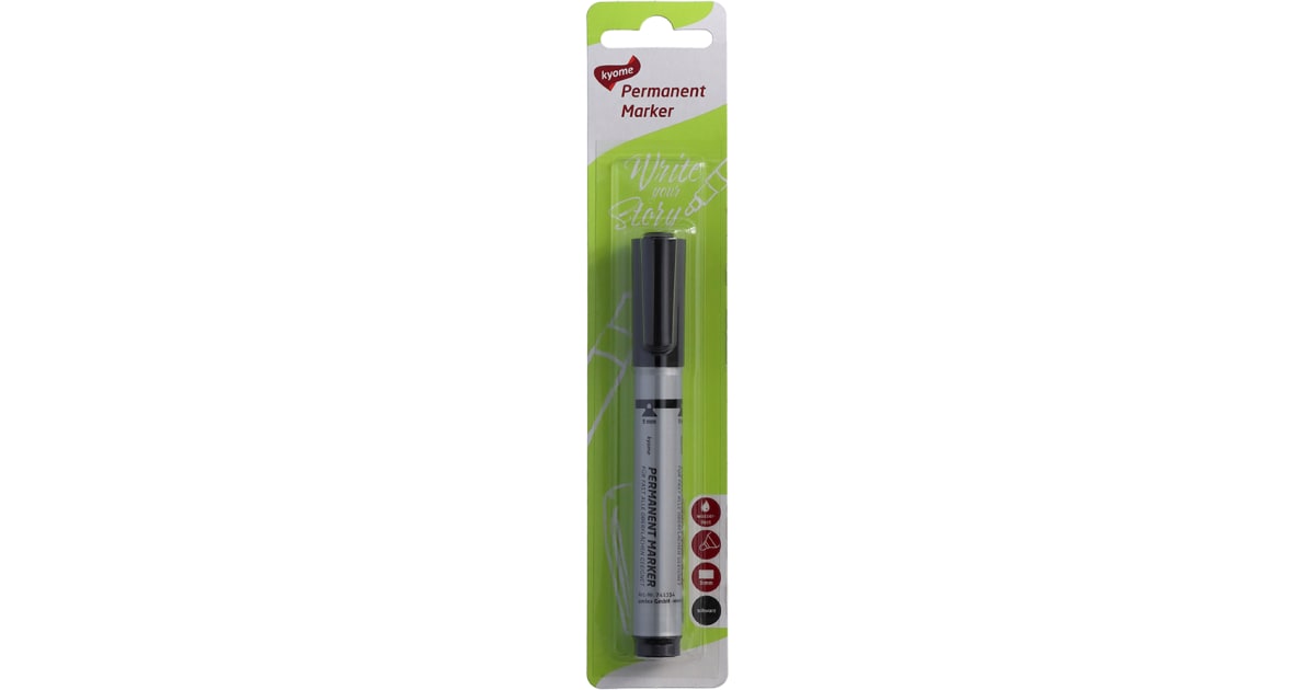 Kyome Permanent Marker schwarz 3 mm