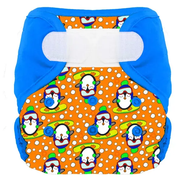Fralda lavável Bumdiapers + 1 absorvente Firmin the Penguin 0-3 anos