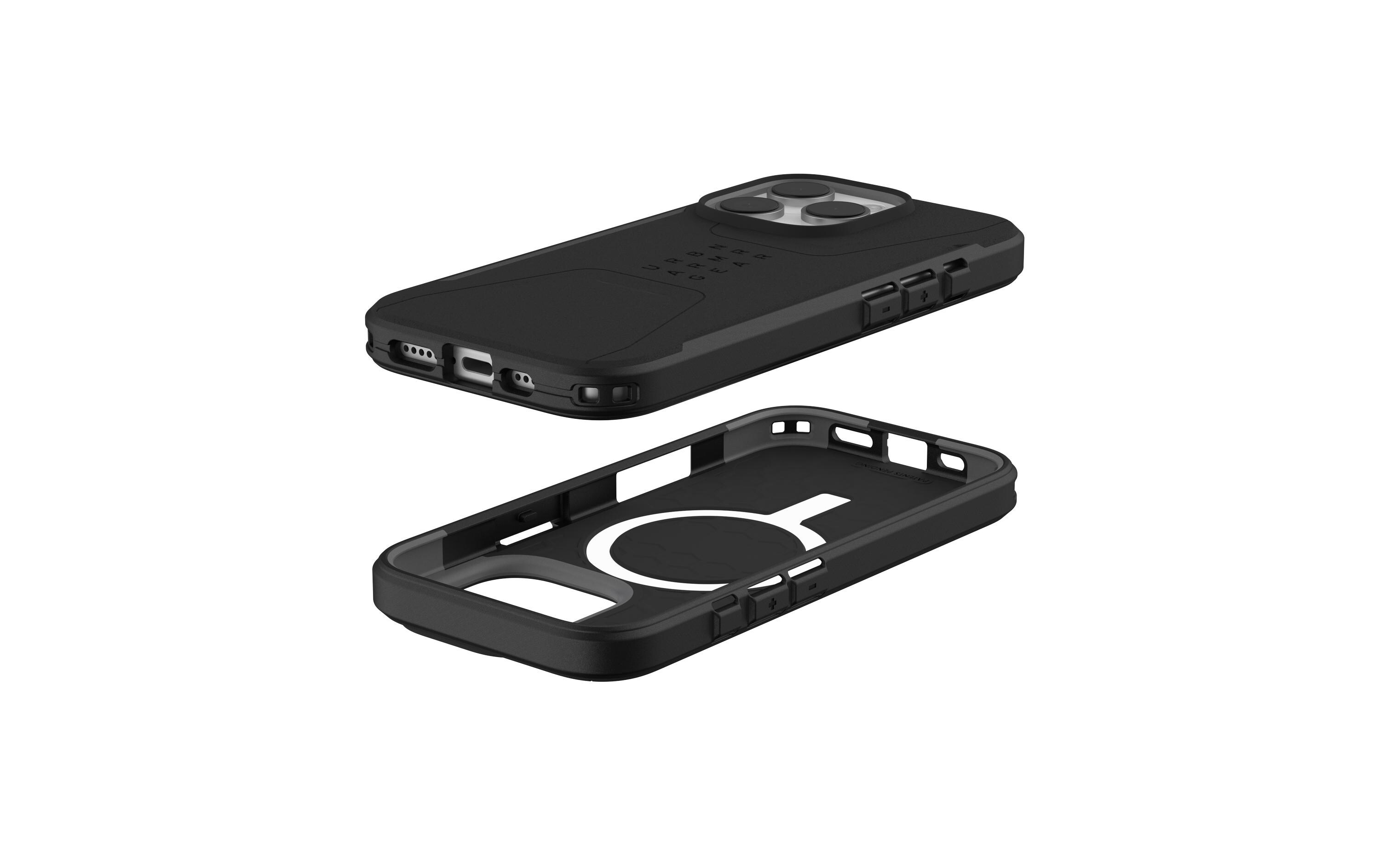 Back Cover Civilian Case iPhone 16 Pro BlackSchutzhülle für das Apple iPhone 16 Pro