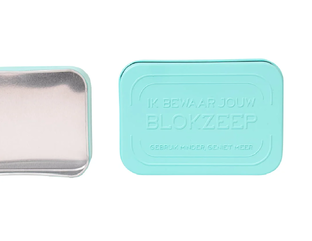 blokzeep Zeepblikje Aluminium –voor Body Blok/Scheer Blok 1ST