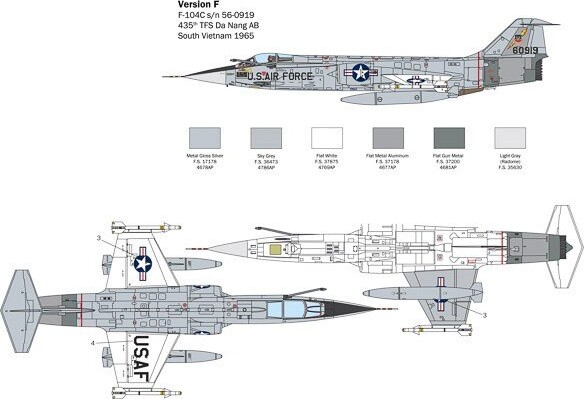 Italeri - F-104 Starfighter Fly Byggesæt - 1:32 - 2515