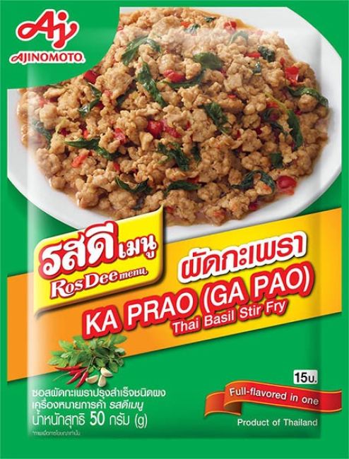 Ajinomoto Rosdee Ka Prao Roerbakpoeder met hete Basilicum 50g