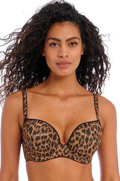 Freya Wild Side Plunge BH - Leopard Print