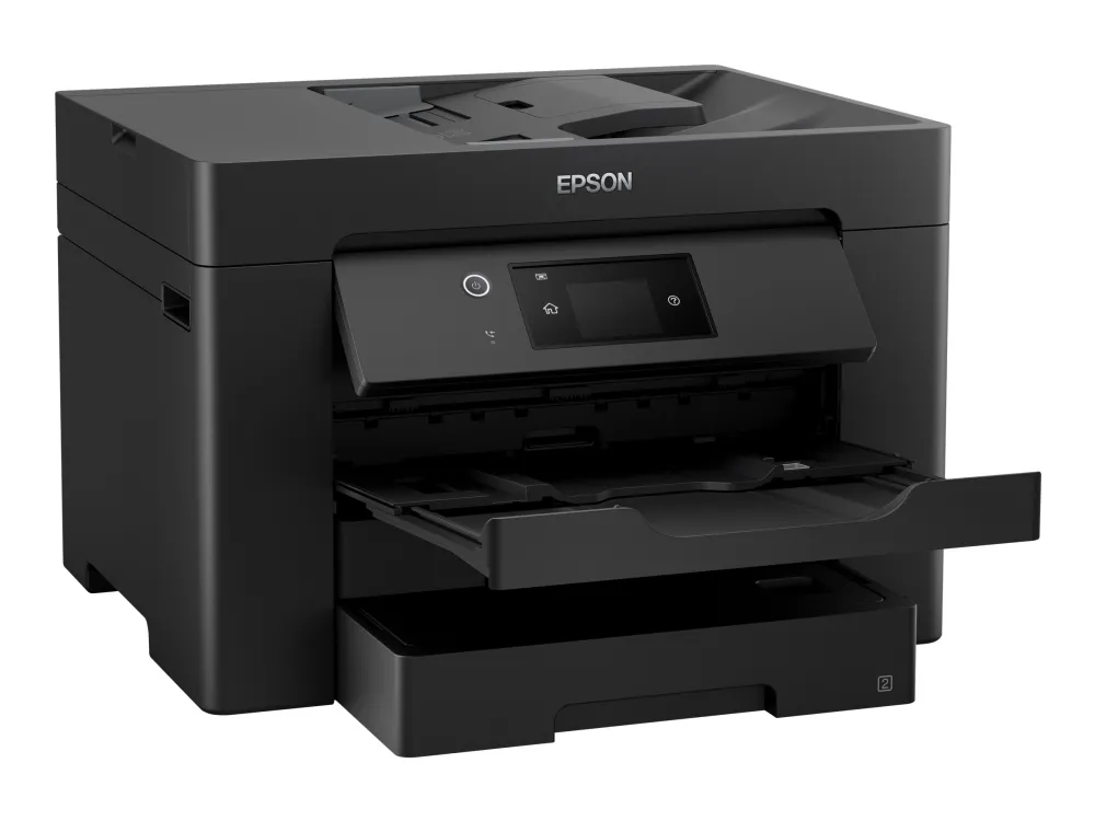 Epson WorkForce WF-7830DTWF - Multifunktionsprinter - farve - blækprinter - A3 (297 x 420 mm) (original) - A3 (medie) - op til 25 spm (udskriver) - 500 ark - 33.6 Kbps - USB 2.0, LAN, Wi-Fi(n)