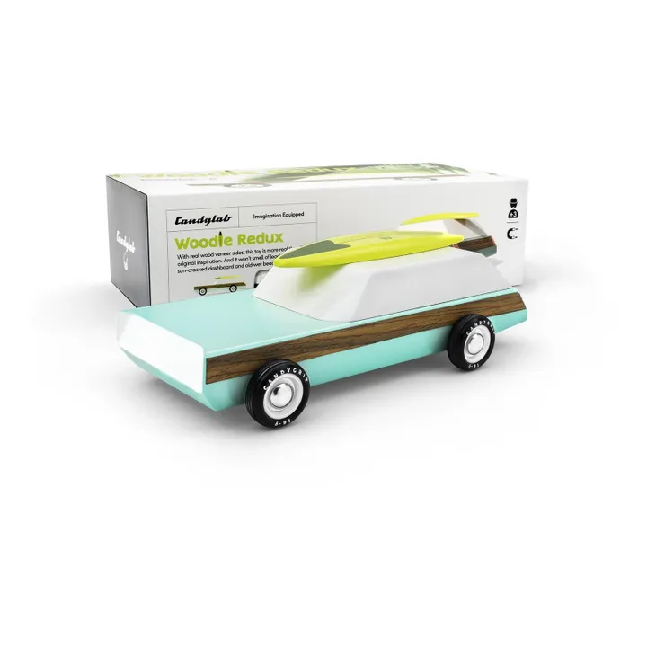 Candylab Voiture Woodie Redux en bois | Bleu