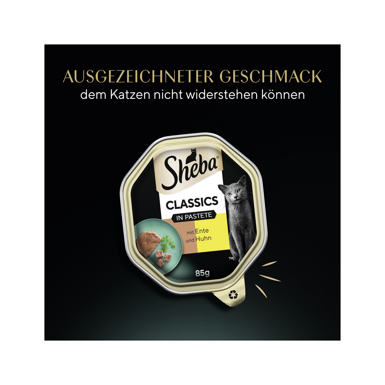 Sheba Classics in Pastete 22x85g mit Ente und Huhn