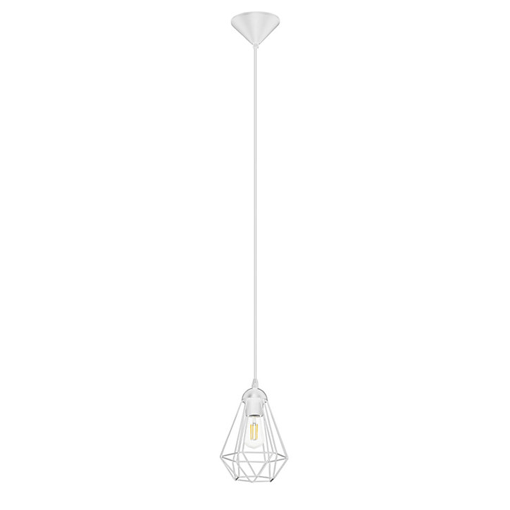 Suspension Smertrio GoodHome E27 blanc mat