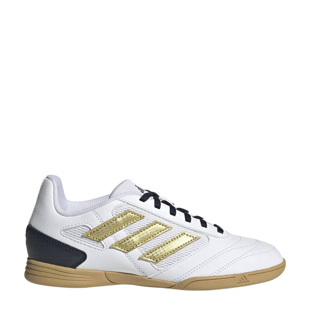 adidas Super Salajunior zaalvoetbalschoenen wit/goud metallic/zwart