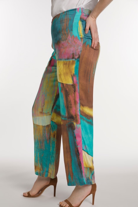 Marlenehose, Artwork, weites, gerades Bein