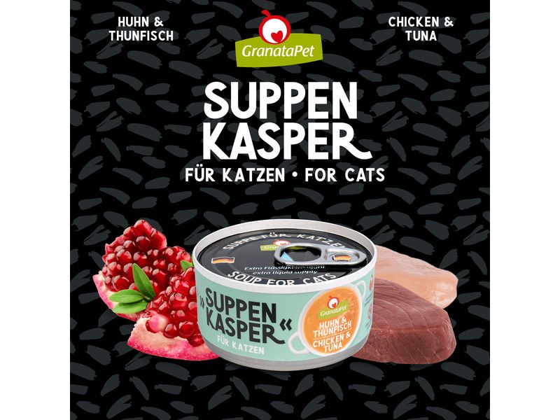 GranataPet Suppenkasper Huhn & Thunfisch 70 g Ergänzungsfuttermittel für Katzen