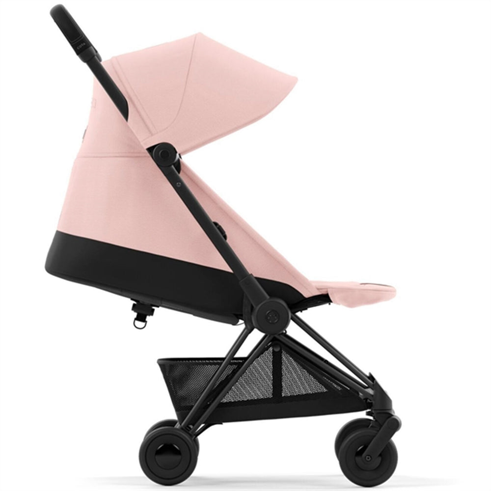 Coya Klapvogn Matt Black Peach Pink