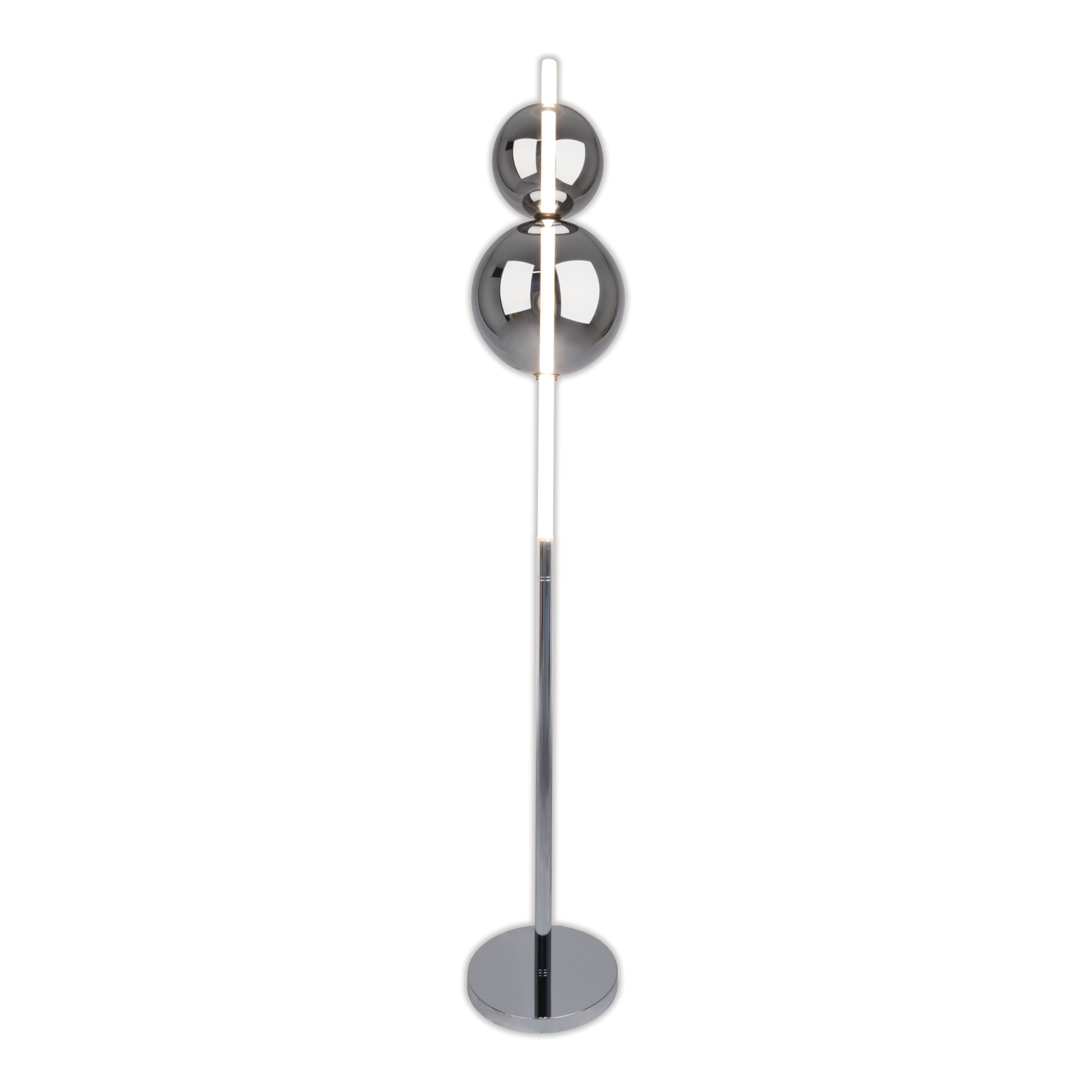 LED-Stehleuchte NOVA - Chrom - 149,7 cm
