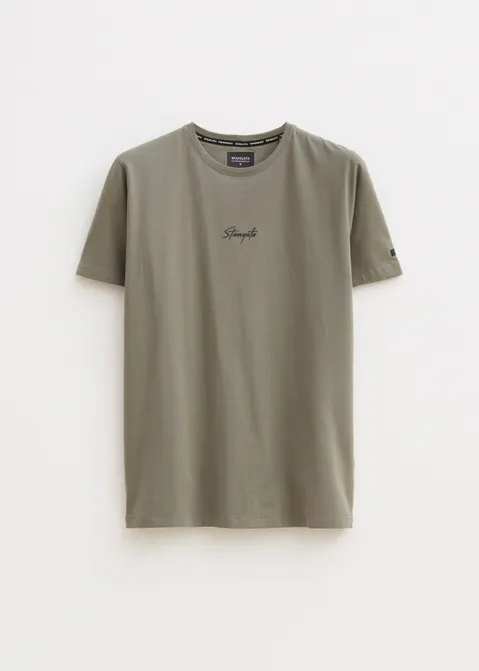 T-shirt met logo print groen (GRN.O)