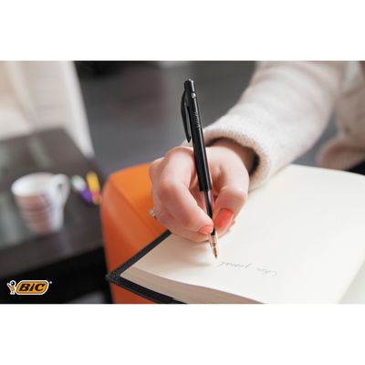 BIC M10 Clic - Stylo à bille - bleu - 1 mm - rétractable