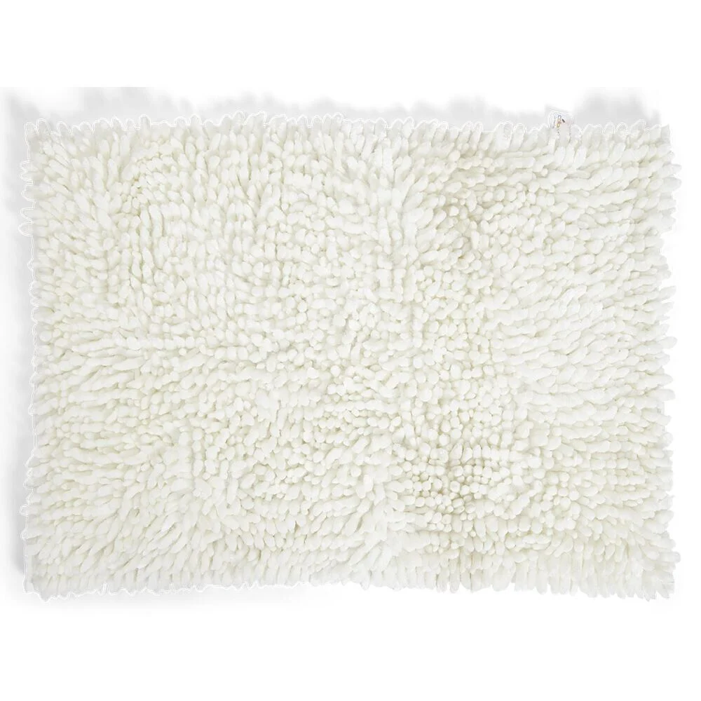 Tapis de bain chenille 40x60cm polyester beige