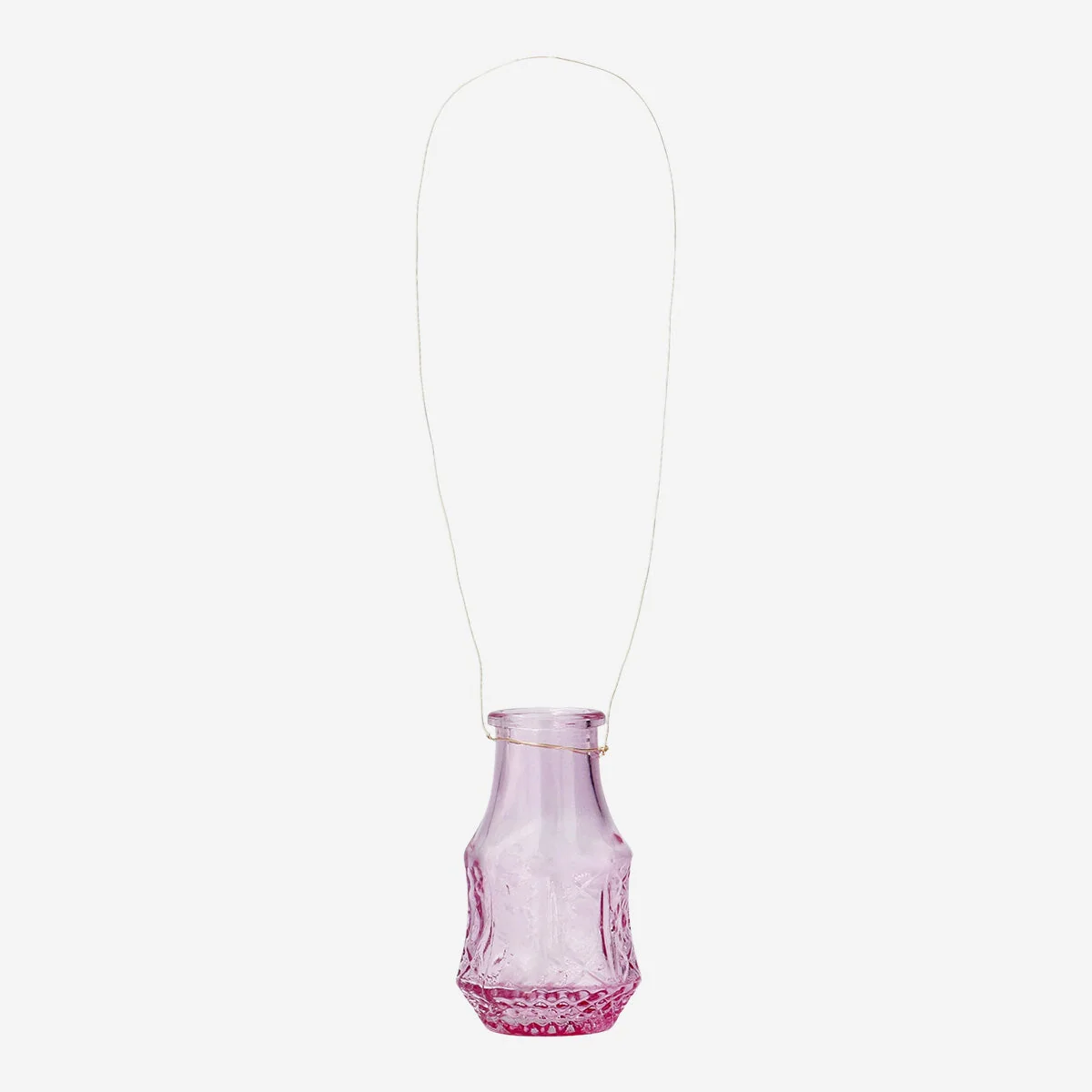 Mini pink glasvase