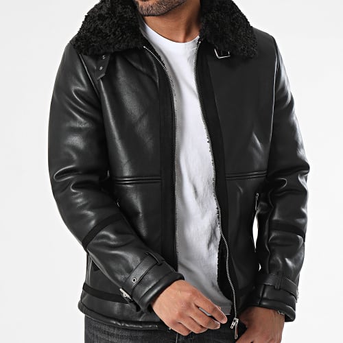 Veste Biker Noir