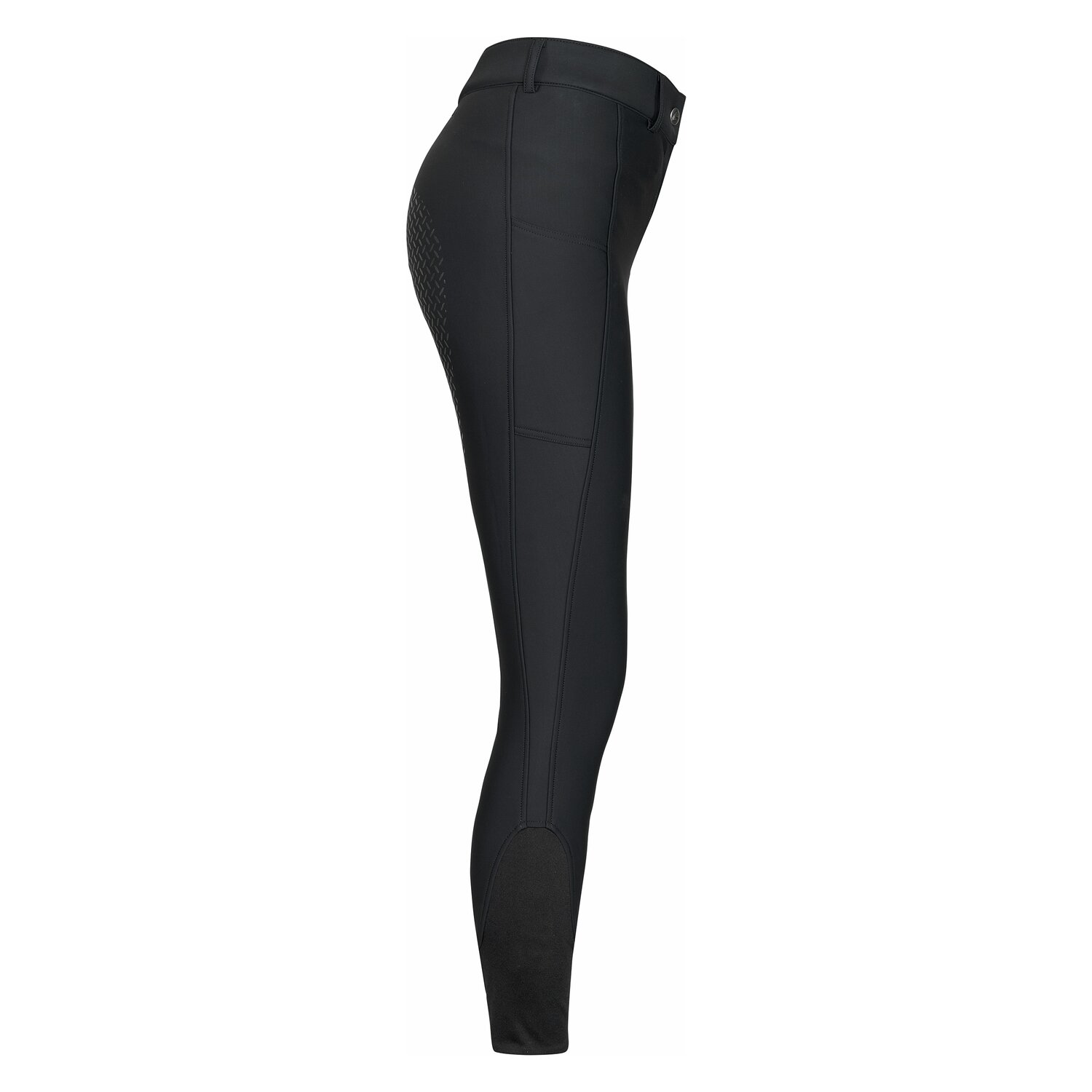 black forest Softshell Grip-Vollbesatz-Reithose  - black