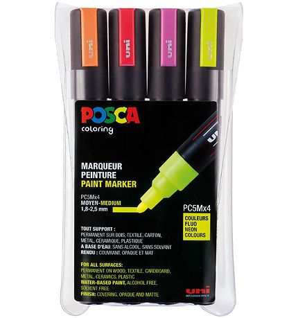 Posca Filzstifte - PC-5M - 4 st. - Neon