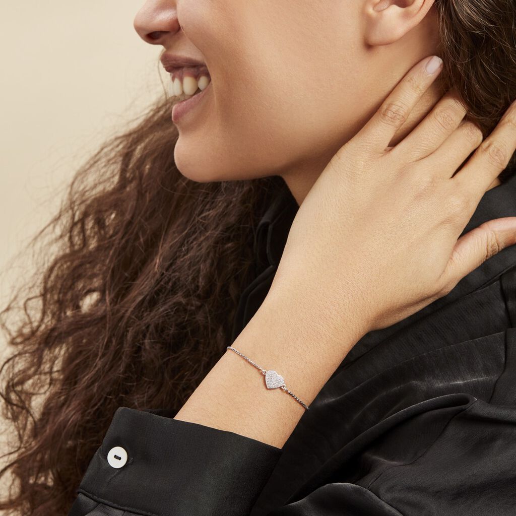 Bracelet Argent Blanc Annice Oxydes De Zirconium