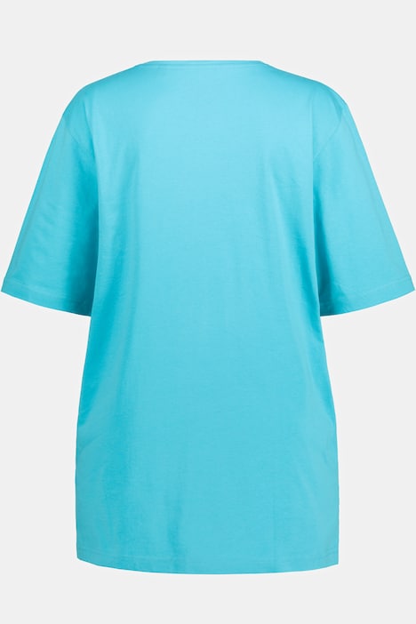 T-Shirt, Rundhalsausschnitt, Relaxed, Halbarm