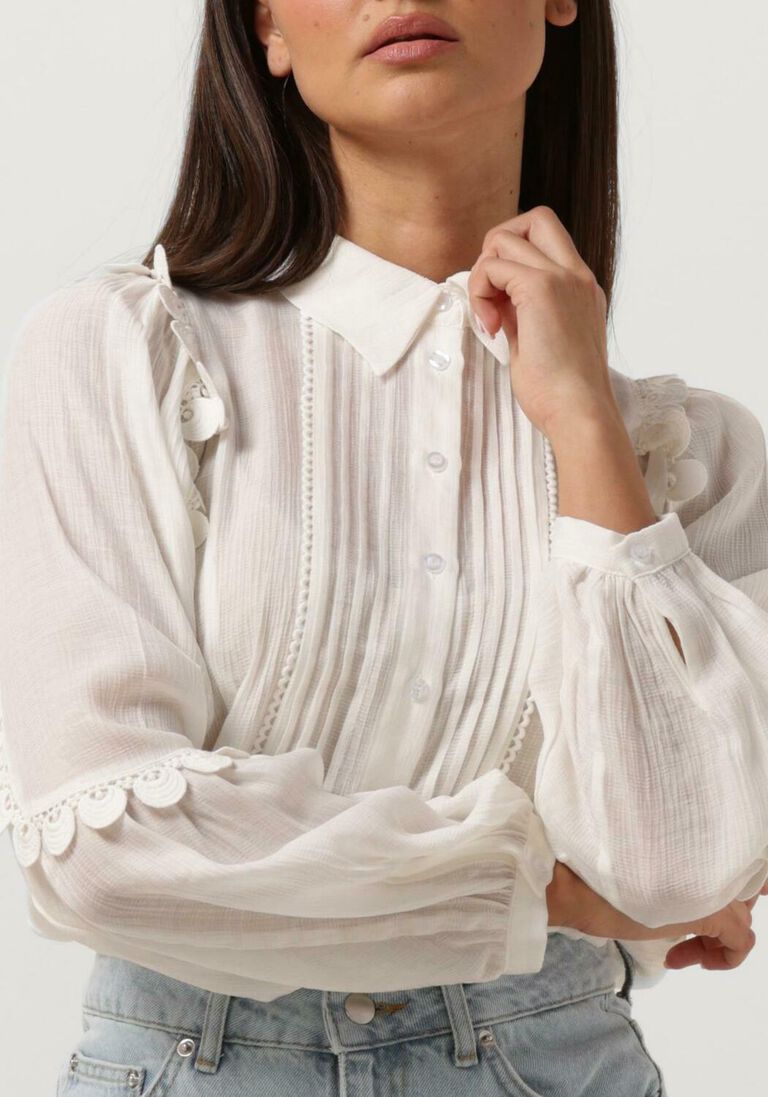 AAIKO gebroken wit aaiko blouse erlina vis 518