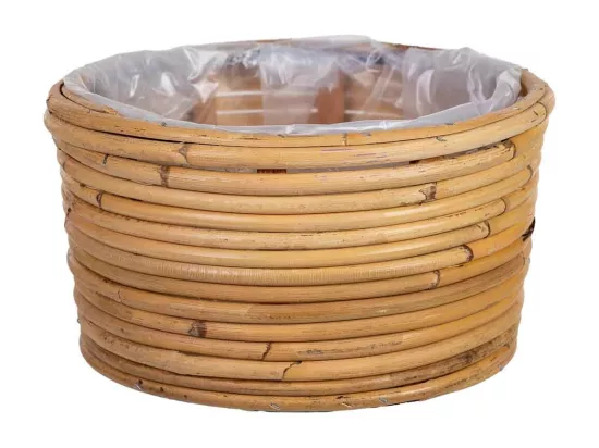 Panier rond en bambou 24x24x13h cm