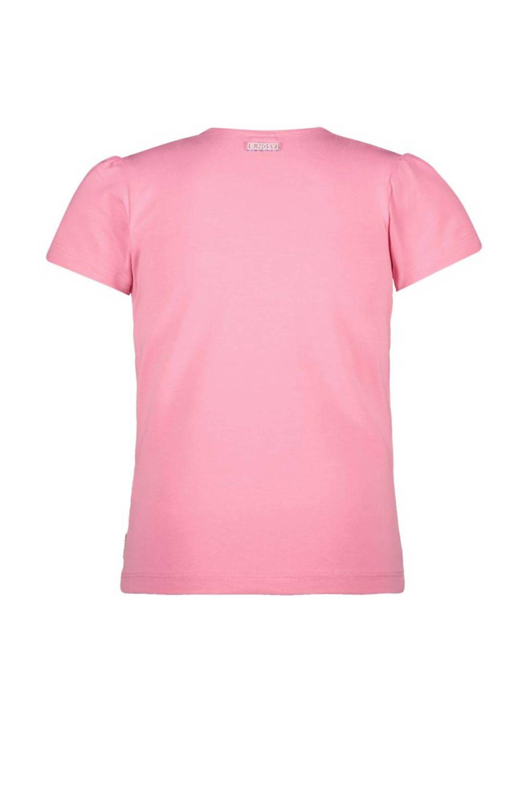 B.Nosy T-shirt met printopdruk zoetroze