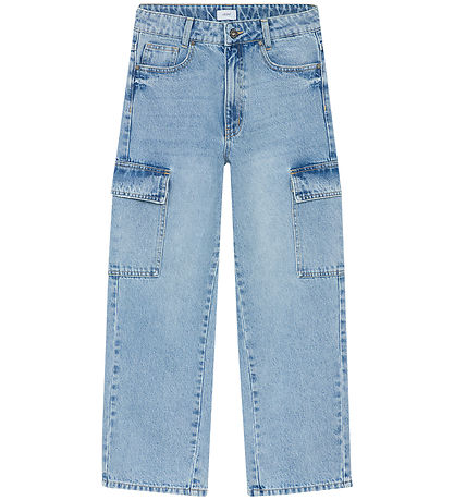 Grønt Jeans - Giant Cargo Dashing - Mid Blue