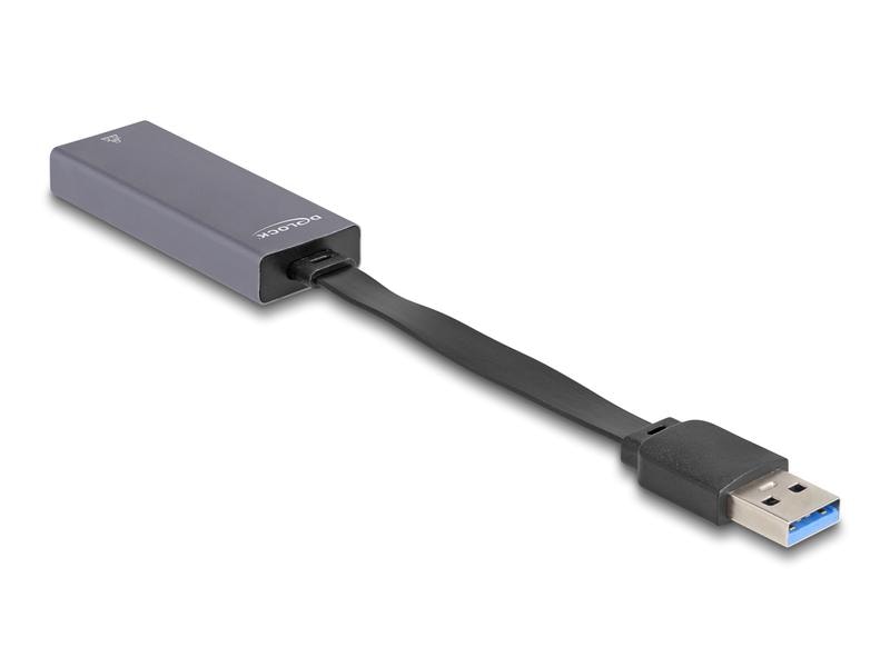 Delock Netzwerk-Adapter USB Typ-A - RJ45, 2.5 Gbps Delock USB Typ-A Adapter zu 2.5 Gigabit LAN slim