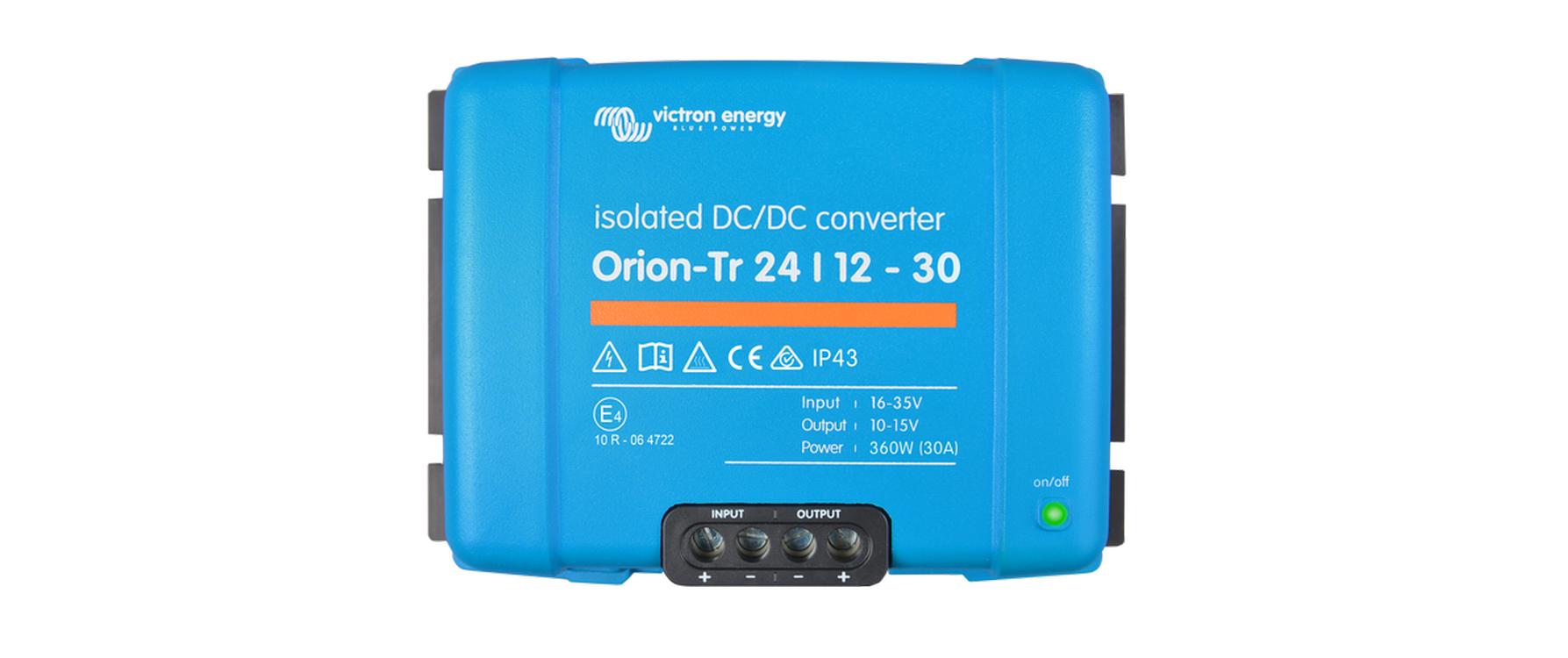 DC/DC Spannungs-Wandler Orion-Tr 24-12 V 30A, 360 W<br>IP43 DC-DC-Konverter
