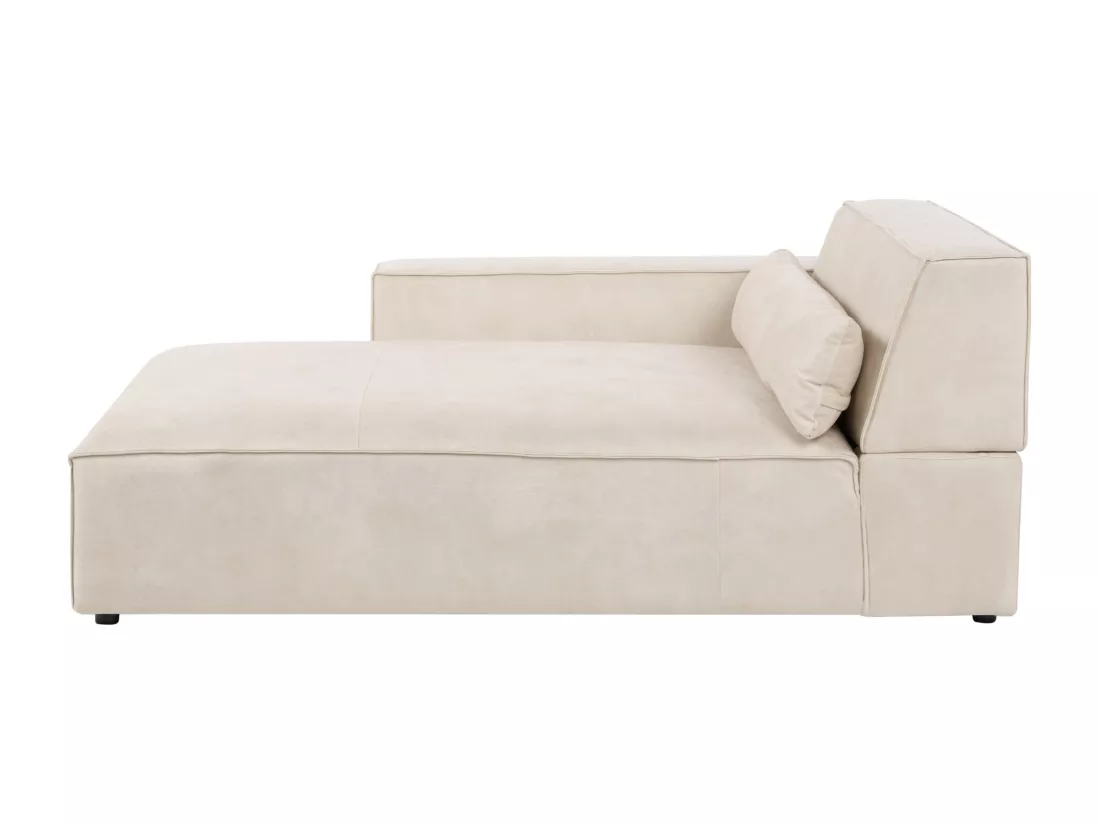 Chaise longue côté gauche beige HELLNAR