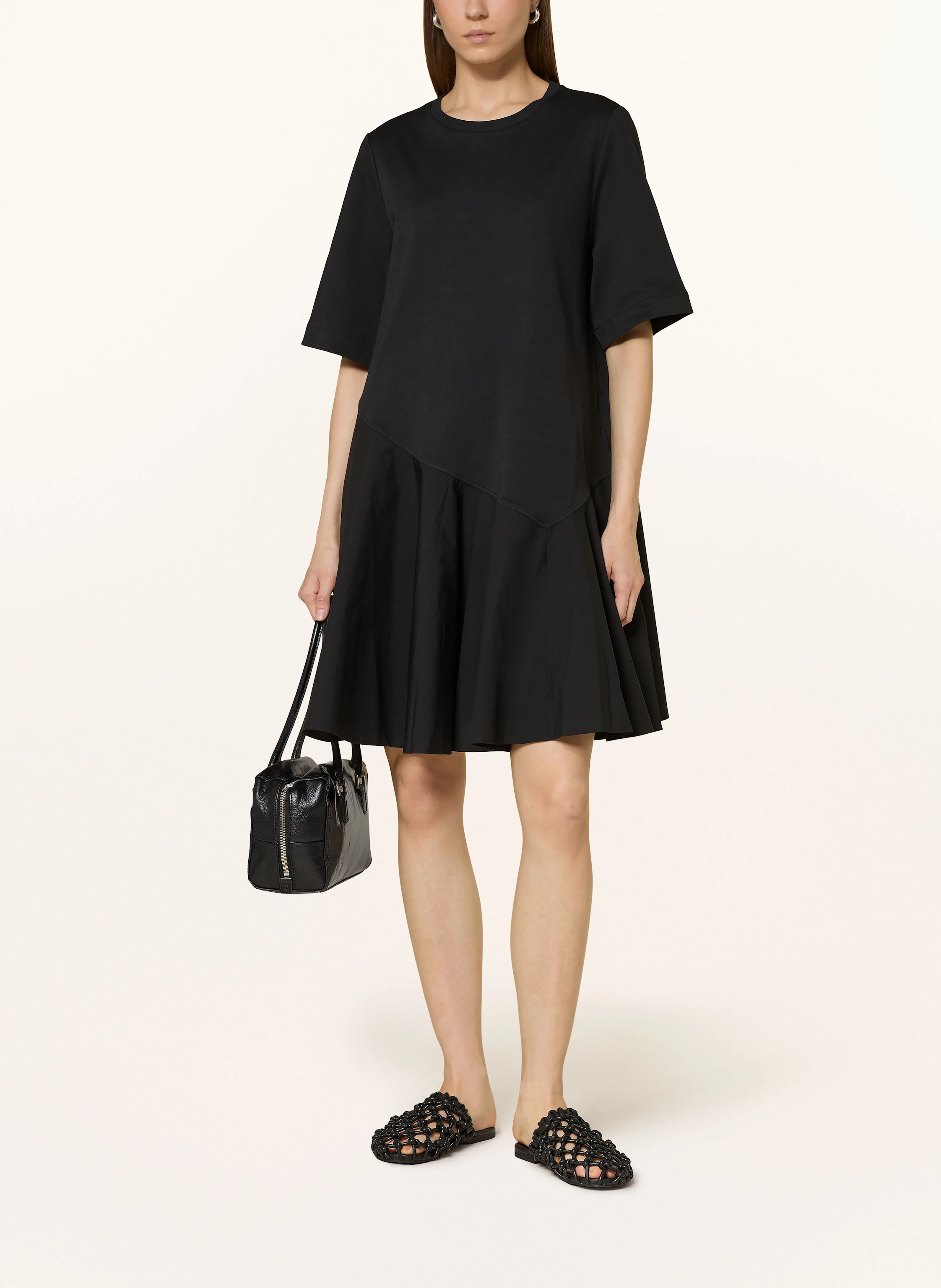 COS Kleid im Materialmix