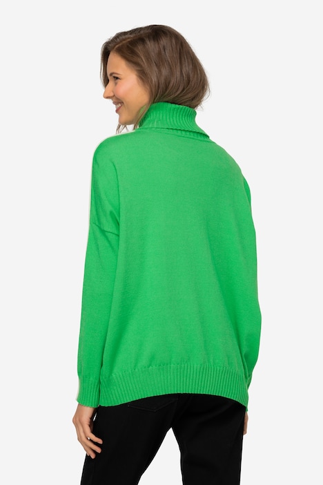 Pullover, Stehkragen, Langarm, Schmuckstreifen