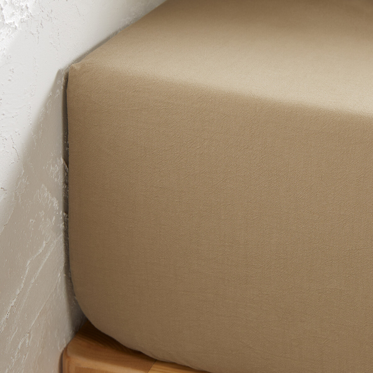 LA REDOUTE INTERIORS<br>Lençóis de algodão, capa de 30 cm, técnica de tingimento vegetal