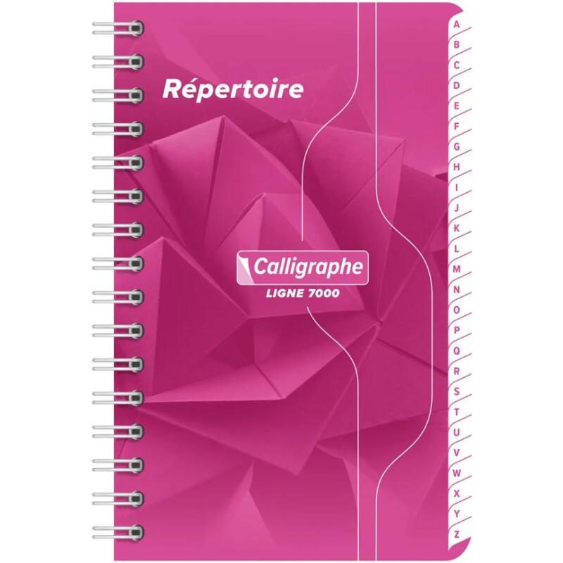 Répertoire reliure intégrale 7000 9x14 cm 100 pages petits carreaux 70 g - Assortis