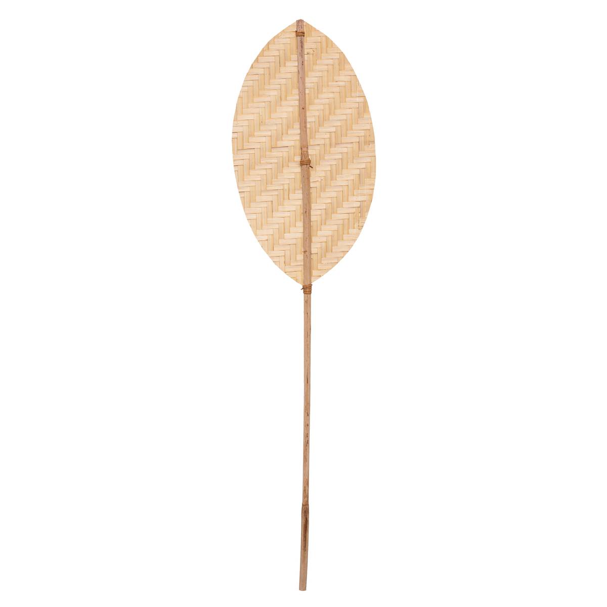 Tige décorative en bambou et rotin h 78 cm